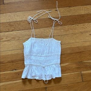 J crew white tank cotton size small nwot